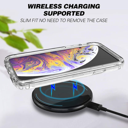 For iPhone X / XS Shockproof High Transparency Two-color Gradual Change PC+TPU Candy Colors Protective Case(Black) by buy2fix