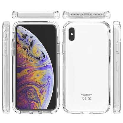 For iPhone X / XS Shockproof High Transparency Two-color Gradual Change PC+TPU Candy Colors Protective Case(Transparent) by buy2fix
