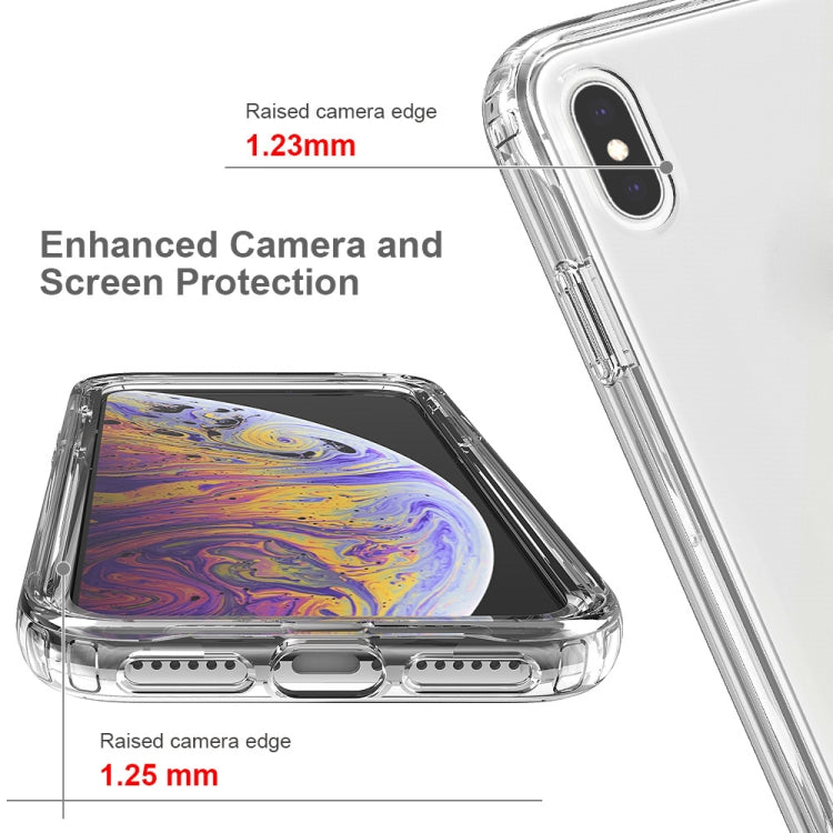 For iPhone X / XS Shockproof High Transparency Two-color Gradual Change PC+TPU Candy Colors Protective Case(Transparent) by buy2fix