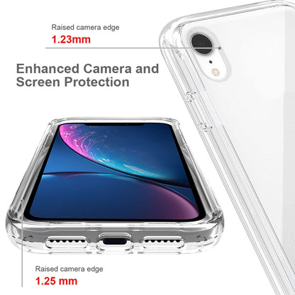 For iPhone XR Shockproof High Transparency Two-color Gradual Change PC+TPU Candy Colors Protective Case(Black) by buy2fix