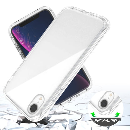 For iPhone XR Shockproof High Transparency Two-color Gradual Change PC+TPU Candy Colors Protective Case(Black) by buy2fix