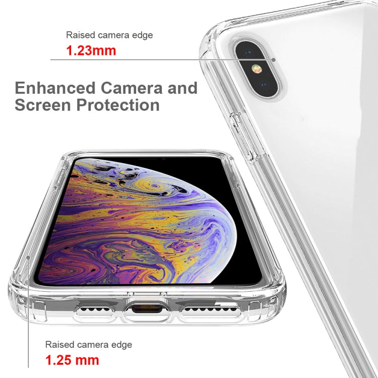 For iPhone XS Max Shockproof High Transparency Two-color Gradual Change PC+TPU Candy Colors Protective Case(Black) by buy2fix