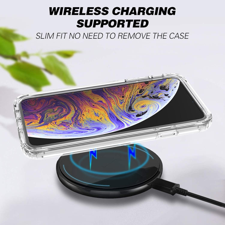 For iPhone XS Max Shockproof High Transparency Two-color Gradual Change PC+TPU Candy Colors Protective Case(Black) by buy2fix