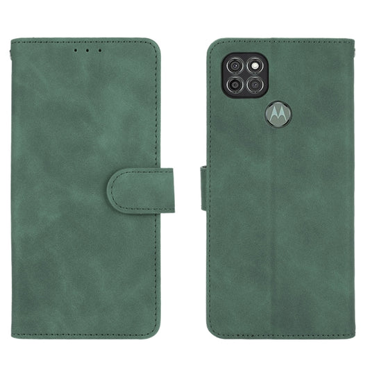For Motorola Moto G9 Power Solid Color Skin Feel Magnetic Buckle Horizontal Flip Calf Texture PU Leather Case with Holder & Card Slots & Wallet(Green) by buy2fix