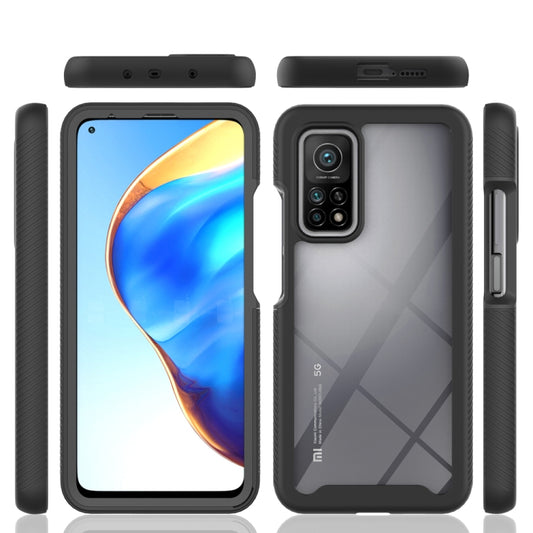 For Xiaomi Mi 10T / 10T Pro Starry Sky Solid Color Series Shockproof PC + TPU Protective Case(Black) by buy2fix