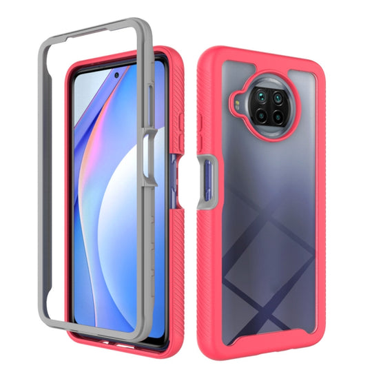 For Xiaomi Mi 10T Lite Starry Sky Solid Color Series Shockproof PC + TPU Protective Case(Red)