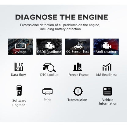 KONNWEI KW860 Car 2.8 inch TFT Color Screen Battery Tester Support 8 Languages / I Key Analysis Function - In Car by KONNWEI | Online Shopping UK | buy2fix