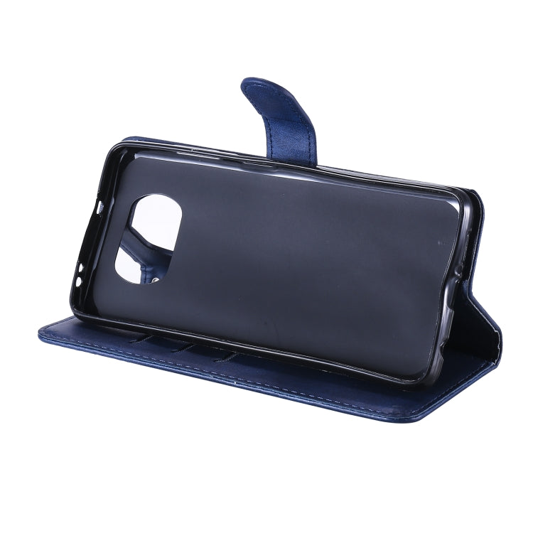For Xiaomi Poco X3 NFC Fashion Calf Texture Zipper Horizontal Flip Leather Case with Stand & Card Slots & Wallet Function(Blue) by buy2fix