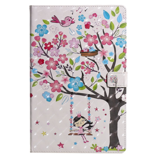 For Lenovo Tab M10 Plus TB-X606F 3D Painted Pattern Horizontal Flip Leather Case with Holder & Card Slots & Wallet & Sleep / Wake-up Function (Girl Under The Tree) by buy2fix