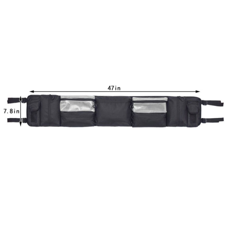 Car Roll Bar Storage Bag Organizer for Jeep Wrangler LJ TJ JK JL 1955-2020 by buy2fix