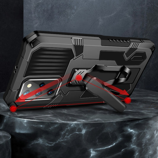 For vivo Y20 Machine Armor Warrior Shockproof PC + TPU Protective Case(Black) by buy2fix