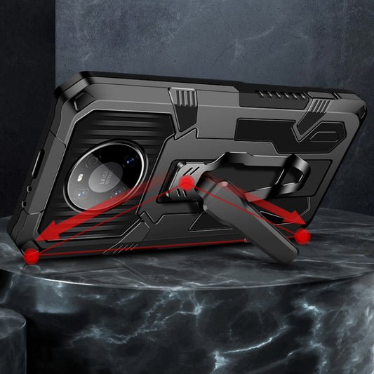 For Huawei Mate 40 Pro Machine Armor Warrior Shockproof PC + TPU Protective Case(Space Gray) by buy2fix