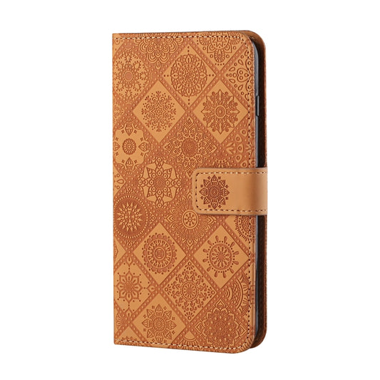 For OPPO A5 / A9 2020 Ethnic Style Embossed Pattern Horizontal Flip Leather Case with Holder & Card Slots & Wallet & Lanyard(Brown) by buy2fix