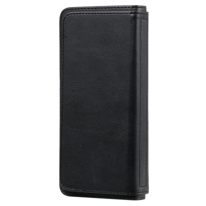 For Xiaomi Redmi 9A Multifunctional Magnetic Copper Buckle Horizontal Flip Leather Case with Bracket & 10 Card Slots & Wallet & Photo Frame(Black) by buy2fix