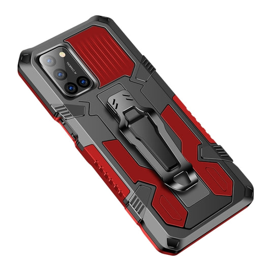 For Xiaomi Redmi 9 Armor Warrior Shockproof PC + TPU Protective Case(Red) by buy2fix