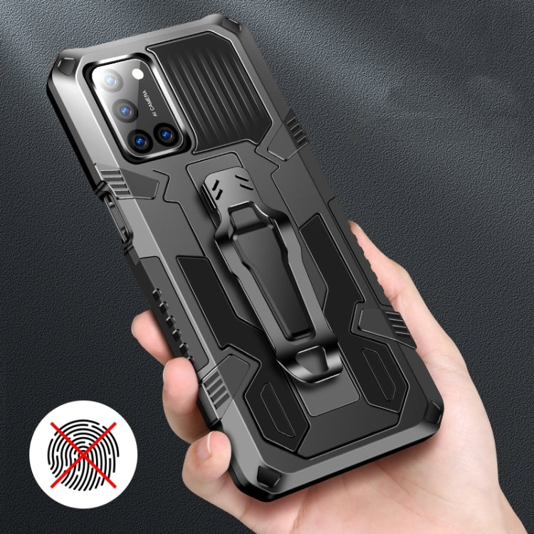 For Xiaomi Redmi Note 8 Armor Warrior Shockproof PC + TPU Protective Case(Blue) by buy2fix