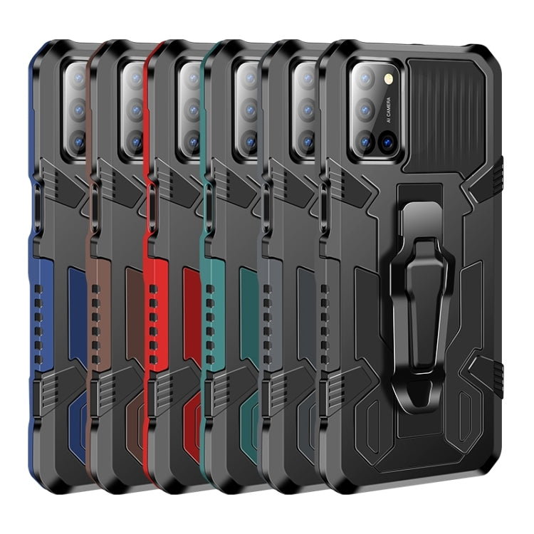 For Xiaomi Redmi Note 8 Armor Warrior Shockproof PC + TPU Protective Case(Blue) by buy2fix