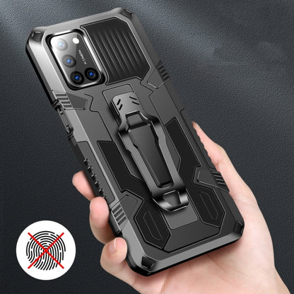 For Xiaomi Redmi Note 8 Pro Armor Warrior Shockproof PC + TPU Protective Case(Black) by buy2fix