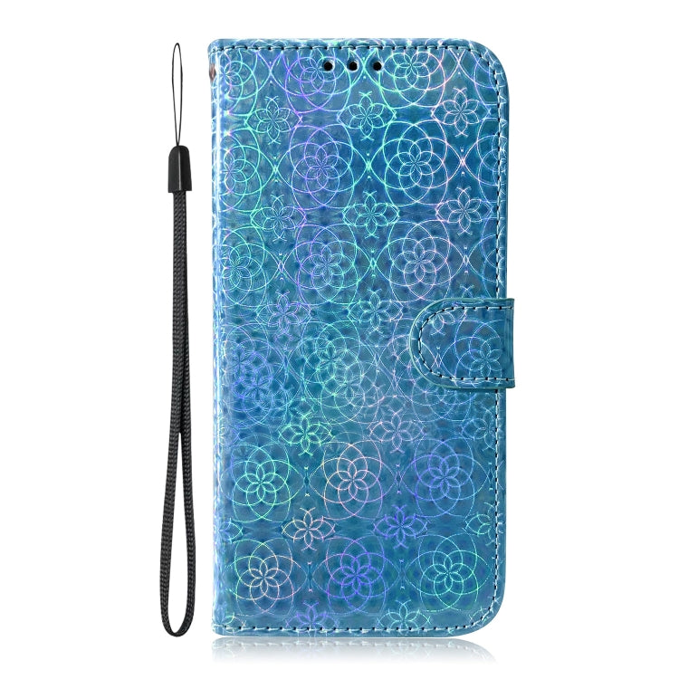 For Xiaomi Redmi Note 8 Pro Solid Color Colorful Magnetic Buckle Horizontal Flip PU Leather Case with Holder & Card Slots & Wallet & Lanyard(Blue) by buy2fix