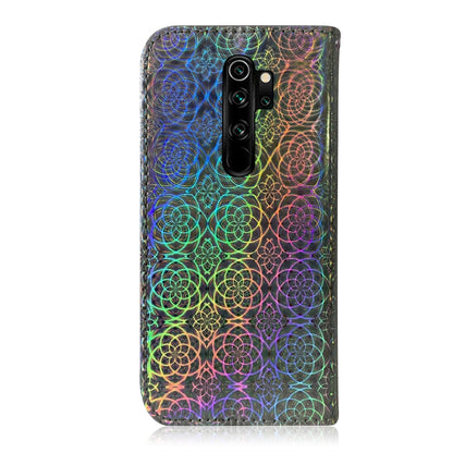 For Xiaomi Redmi Note 8 Pro Solid Color Colorful Magnetic Buckle Horizontal Flip PU Leather Case with Holder & Card Slots & Wallet & Lanyard(Silver) by buy2fix