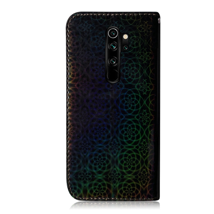 For Xiaomi Redmi Note 8 Pro Solid Color Colorful Magnetic Buckle Horizontal Flip PU Leather Case with Holder & Card Slots & Wallet & Lanyard(Black) by buy2fix