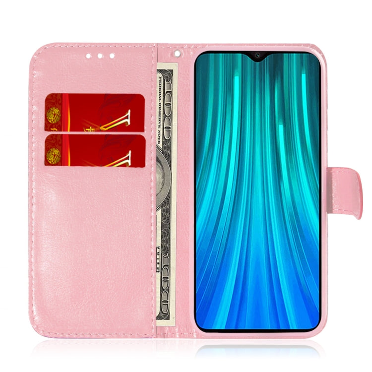 For Xiaomi Redmi Note 8 Pro Solid Color Colorful Magnetic Buckle Horizontal Flip PU Leather Case with Holder & Card Slots & Wallet & Lanyard(Pink) by buy2fix