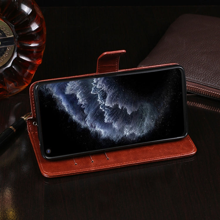 For Cubot C30 idewei Crazy Horse Texture Horizontal Flip Leather Case with Holder & Card Slots & Wallet(Black) by idewei