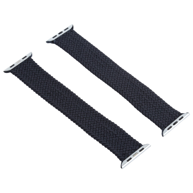Mixed Color Nylon Braided Single Loop Watch Band For Apple Watch Series 7 41mm / 6 & SE & 5 & 4 40mm / 3 & 2 & 1 38mm, Size:S(Charcoal) by buy2fix