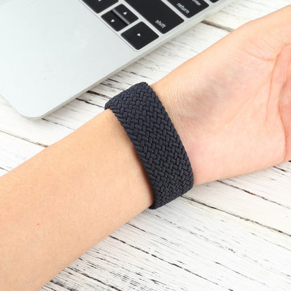 Mixed Color Nylon Braided Single Loop Watch Band For Apple Watch Series 7 41mm / 6 & SE & 5 & 4 40mm / 3 & 2 & 1 38mm, Size:S(Charcoal) by buy2fix