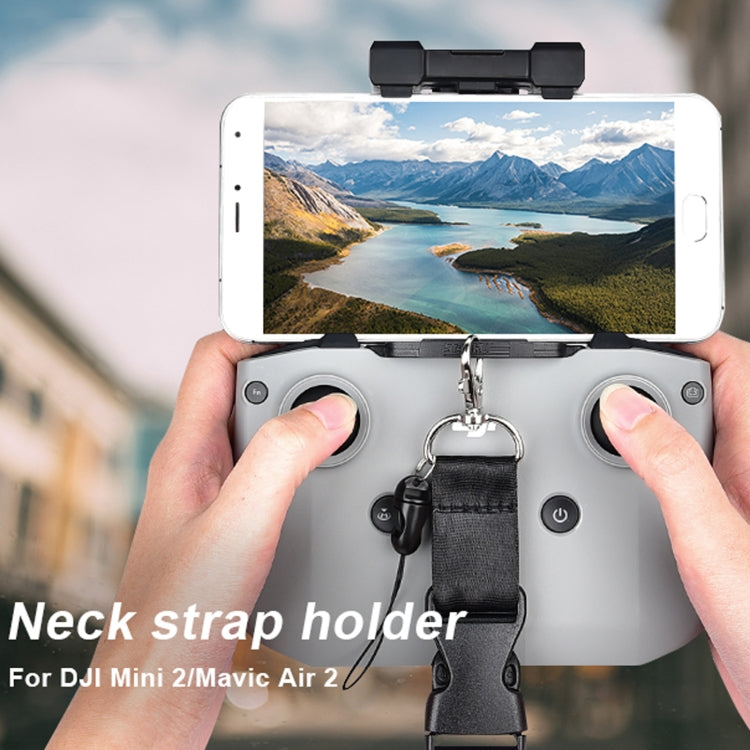 STARTRC 1108664 Remote Control Anti-lost Neck Strap Holder Lanyard with Buckle Set for DJI Mavic Air 2 / Air 2S / Mini 2(Black) - DJI & GoPro Accessories by STARTRC | Online Shopping UK | buy2fix