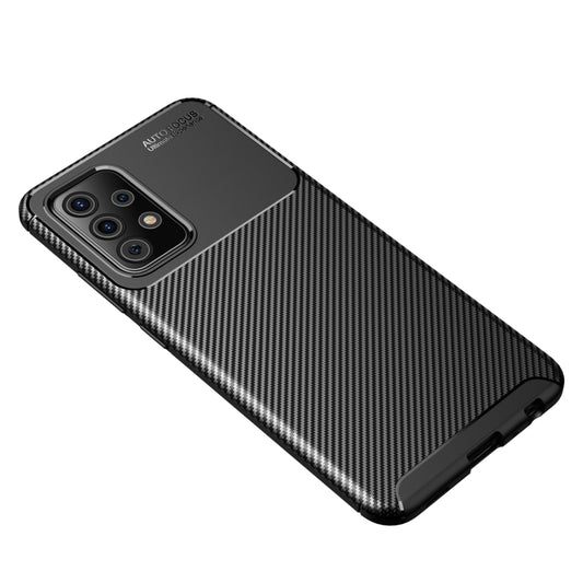For Samsung Galaxy A52 5G / 4G Carbon Fiber Texture Shockproof TPU Case(Black) by buy2fix