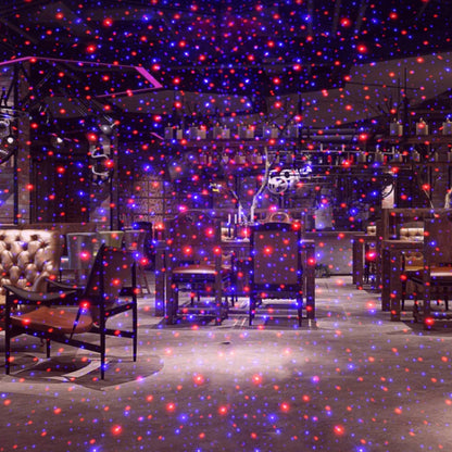 Car Two-color USB Star Dome Light Atmosphere Laser Projection Decorative Light, Constantly Bright Version(Red Blue) by buy2fix