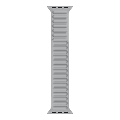 Silicone Magnetic Chain Watch Band For Apple Watch Series 7 41mm / 6 & SE & 5 & 4 40mm / 3 & 2 & 1 38mm(Grey) by buy2fix