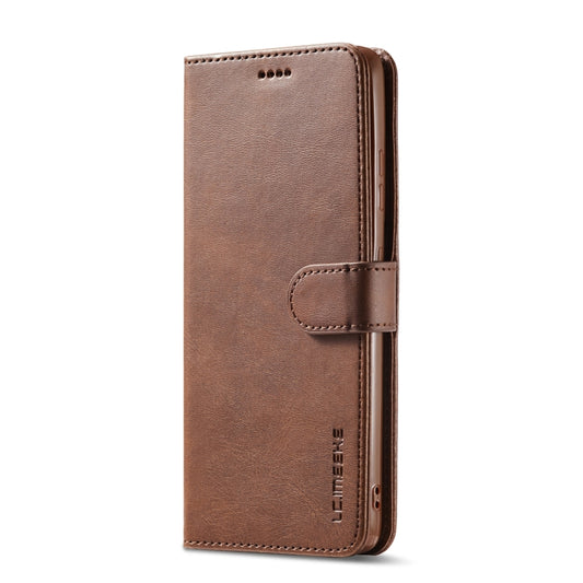 For Samsung Galaxy S21 Ultra 5G LC.IMEEKE Calf Texture Horizontal Flip Leather Case with Holder & Card Slots & Wallet(Brown) by LC.IMEEKE