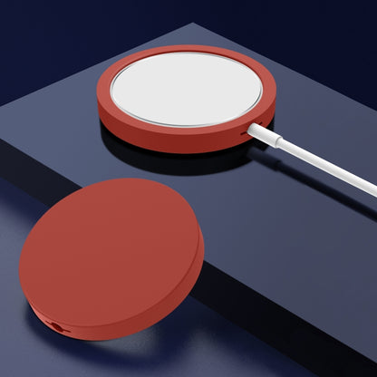 Magsafe Wireless Charger Silicone Protective Case(Red) by buy2fix