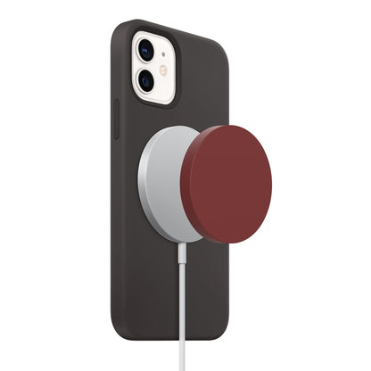 Magsafe Wireless Charger Silicone Protective Case(Wine Red) by buy2fix