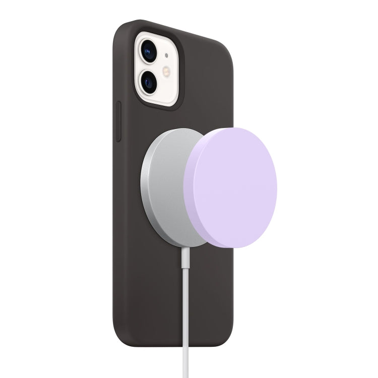 Magsafe Wireless Charger Silicone Protective Case(Light Purple) by buy2fix