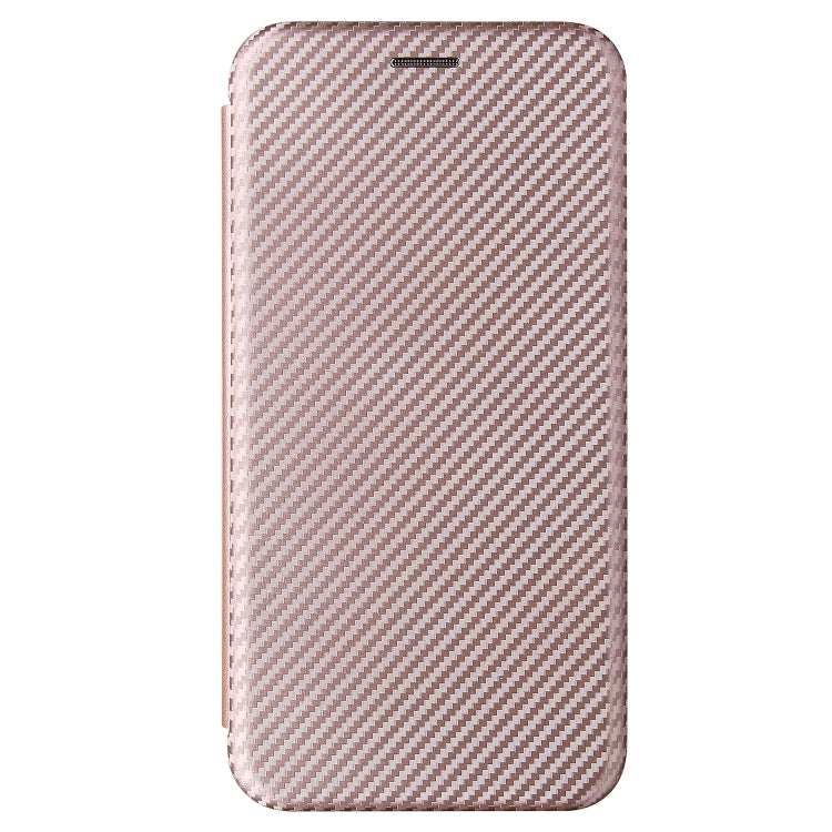 For Cubot X30 Carbon Fiber Texture Horizontal Flip TPU + PC + PU Leather Case with Card Slot(Pink) by buy2fix