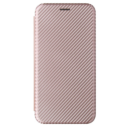 For Cubot X30 Carbon Fiber Texture Horizontal Flip TPU + PC + PU Leather Case with Card Slot(Pink) by buy2fix