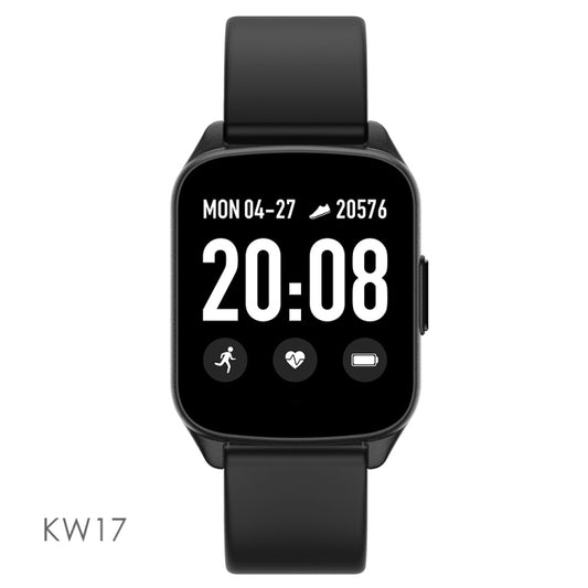 Lokmat KW17 1.3 inch TFT Screen IP68 Waterproof Smart Watch, Support Sleep Monitor / Heart Rate Monitor / Blood Pressure Monitor(Black) by Lokmat