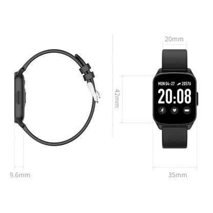 Lokmat KW17 1.3 inch TFT Screen IP68 Waterproof Smart Watch, Support Sleep Monitor / Heart Rate Monitor / Blood Pressure Monitor(Black) - Smart Watches by Lokmat | Online Shopping UK | buy2fix