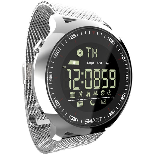 Lokmat MK18 1.1 inch Circle Screen IP68 Waterproof Smart Watch, Support Information Reminder / Remote Camera / Walking Motion Monitor(Silver) by Lokmat