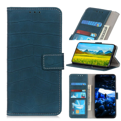 For Samsung Galaxy A52 5G / 4G Crocodile Texture Horizontal Flip Leather Case with Holder & Card Slots & Wallet(Green) by buy2fix