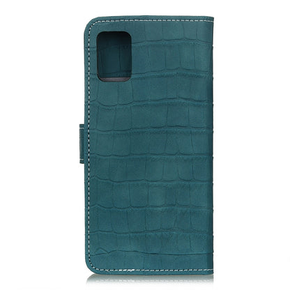 For Samsung Galaxy A52 5G / 4G Crocodile Texture Horizontal Flip Leather Case with Holder & Card Slots & Wallet(Green) by buy2fix