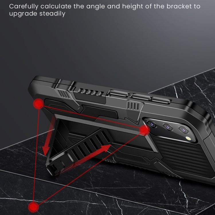 For Samsung Galaxy Note20 Ultra Vanguard Warrior All Inclusive Double-color Shockproof TPU + PC Protective Case with Holder(Black) by buy2fix