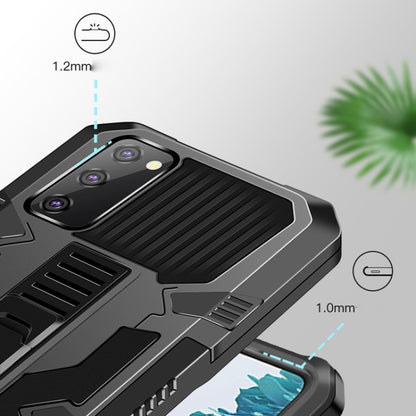 For Samsung Galaxy Note20 Ultra Vanguard Warrior All Inclusive Double-color Shockproof TPU + PC Protective Case with Holder(Black) by buy2fix