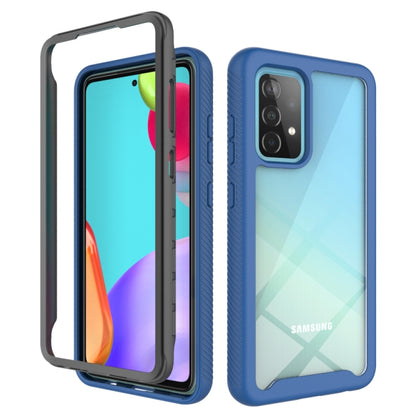 For Samsung Galaxy A52 5G / 4G Starry Sky Solid Color Series Shockproof PC + TPU Protective Case(Navy Blue) by buy2fix