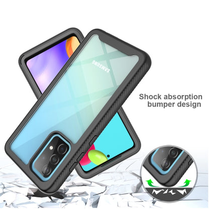 For Samsung Galaxy A52 5G / 4G Starry Sky Solid Color Series Shockproof PC + TPU Protective Case(Navy Blue) by buy2fix