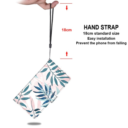 Coloured Drawing Cross Texture Horizontal Flip PU Leather Case with Holder & Card Slots & Wallet & Lanyard For iPhone 6 / 6s(Pink Green Leaf) by buy2fix