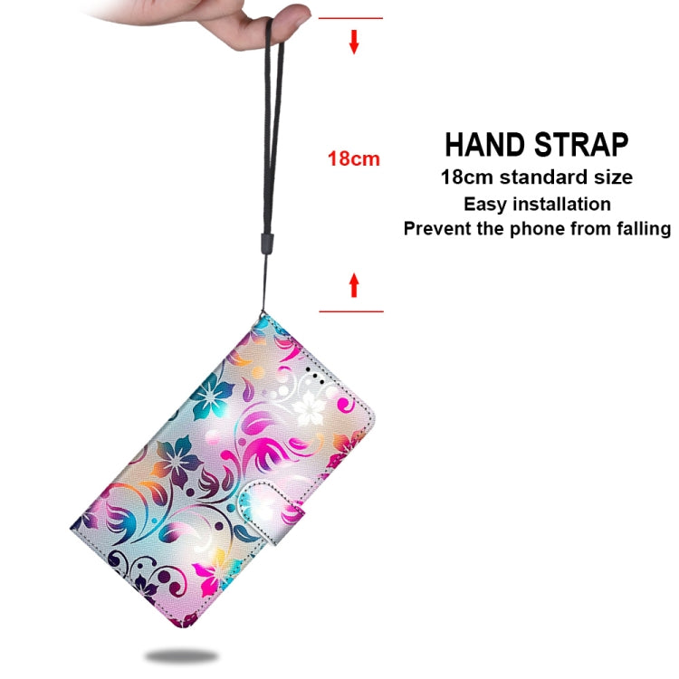 For iPhone 11 Coloured Drawing Cross Texture Horizontal Flip PU Leather Case with Holder & Card Slots & Wallet & Lanyard (Gradient Colorful Flower) by buy2fix